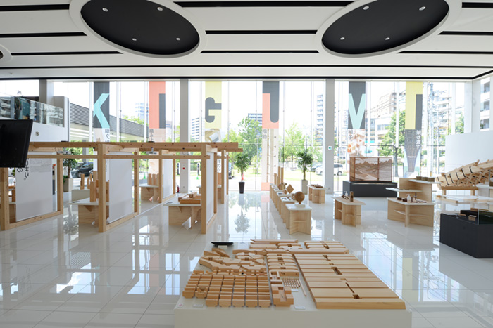 Exhibited scenery seen from Engakuji-Temple Shariden Interlocking Bracket Complex Full Scale Model